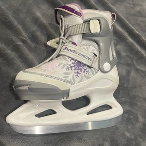 Girls blade runner ice skates purple and white size 12j -2